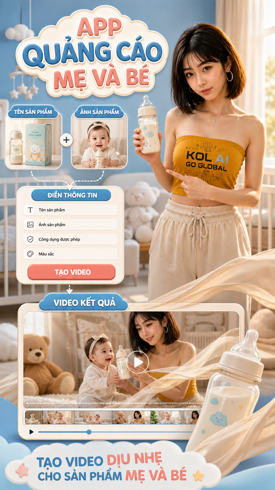 App Quảng Cáo Mẹ và Bé