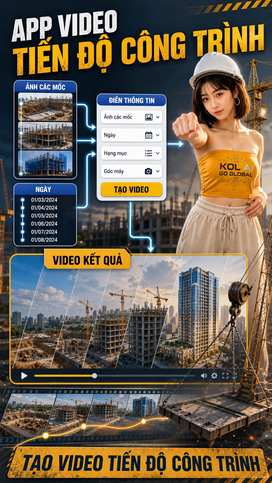 App Video Tiến Độ Công Trình