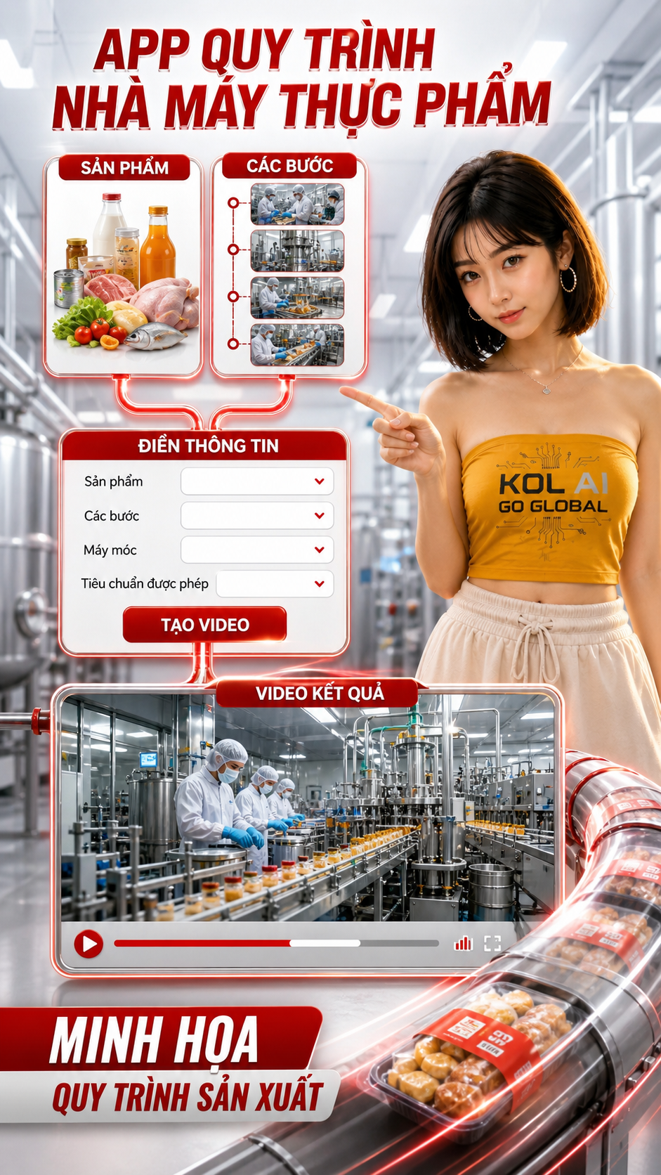 App Quy Trình Nhà Máy Thực Phẩm