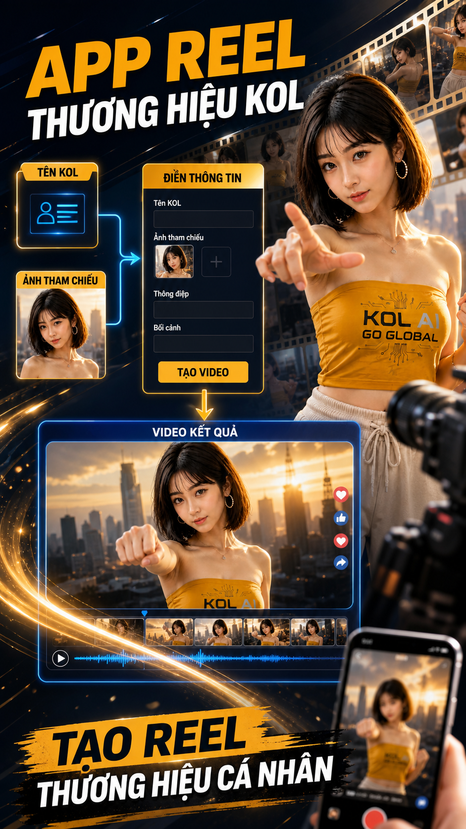 App Reel Thương Hiệu KOL