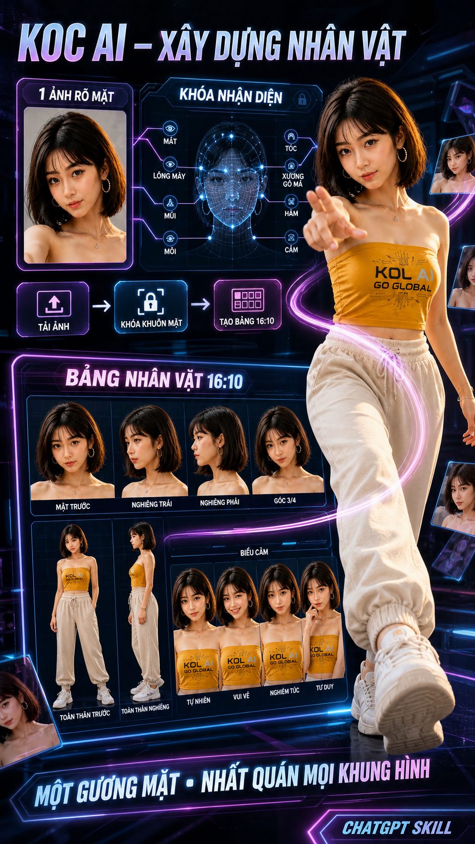 KOC AI – Xây dựng nhân vật