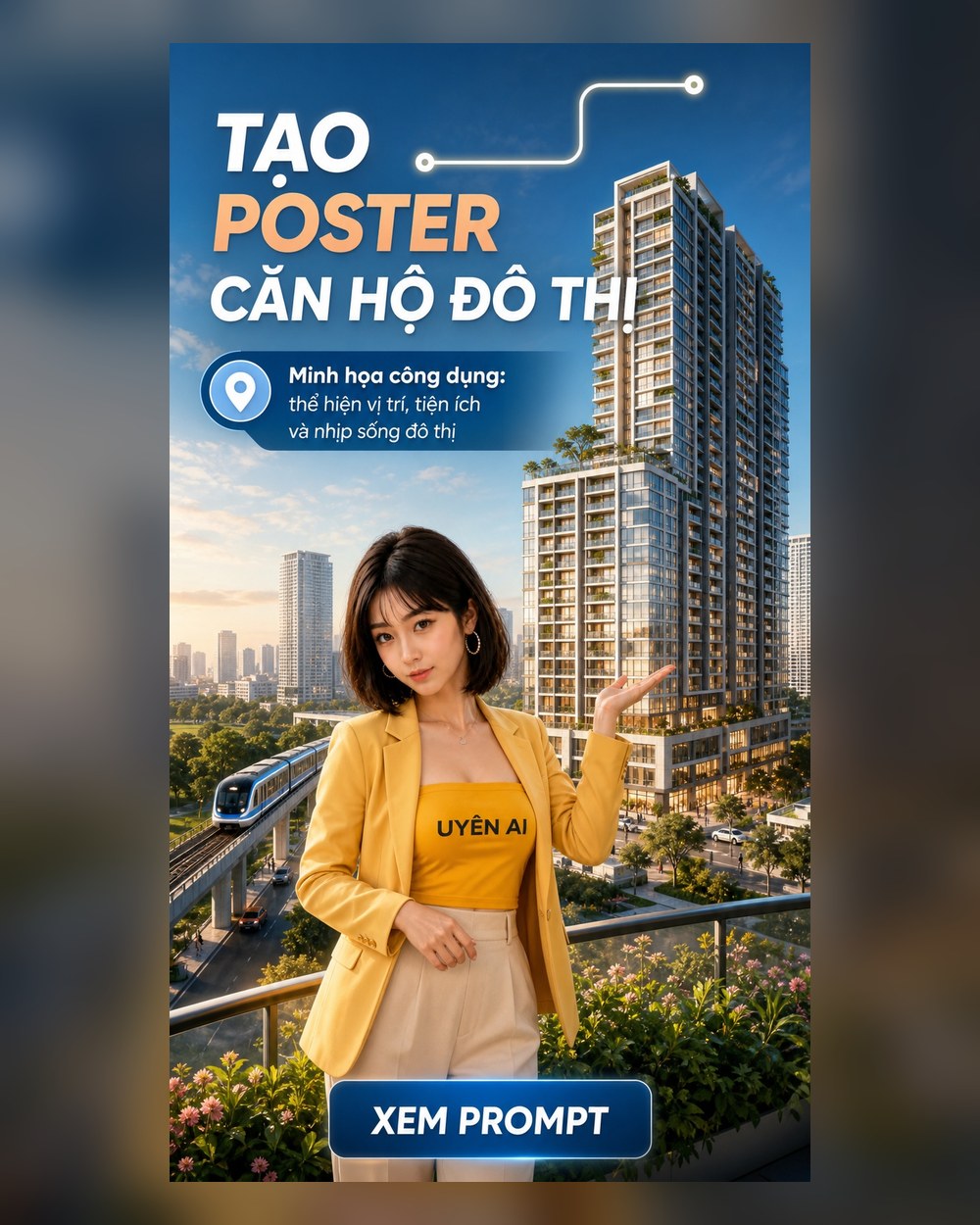 Prompt Poster Căn hộ đô thị