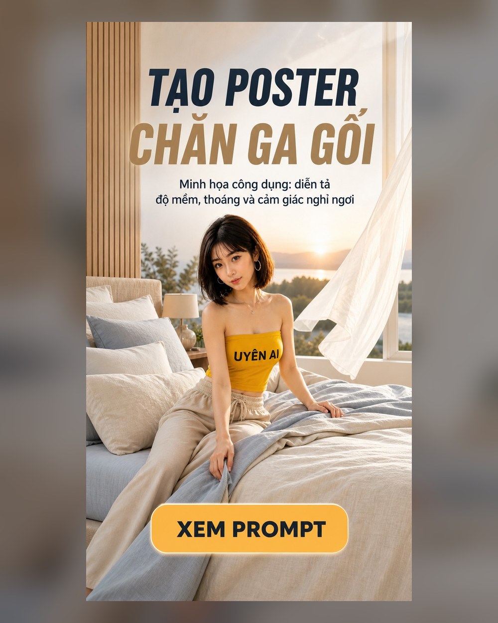 Prompt Poster Chăn ga gối