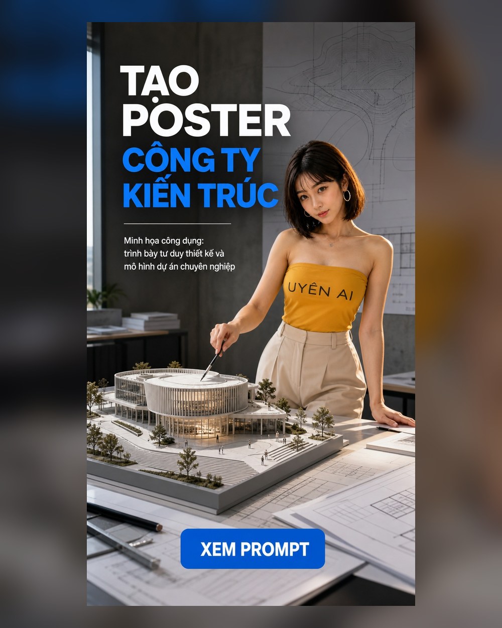 Prompt Poster Công ty kiến trúc