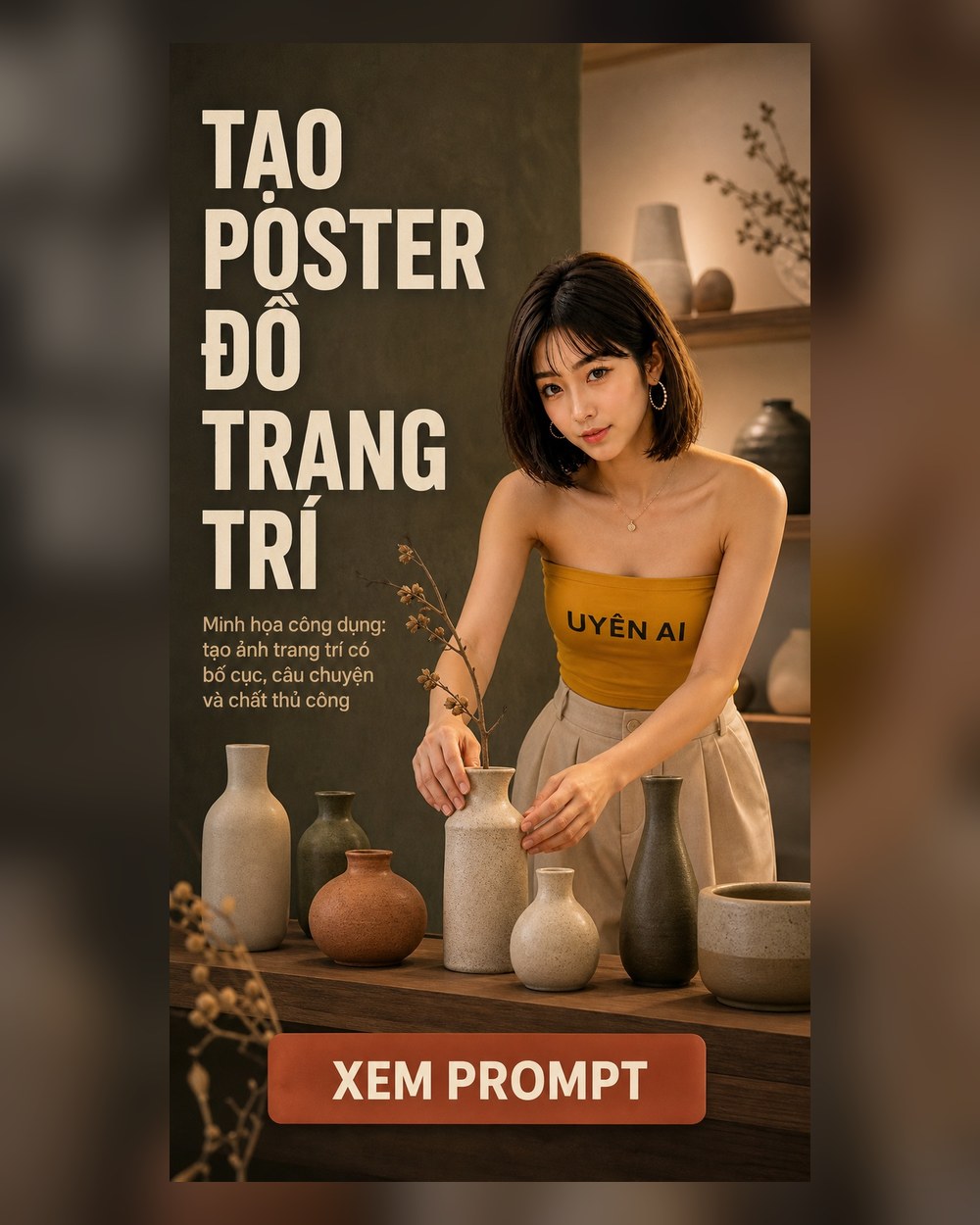 Prompt Poster Đồ trang trí