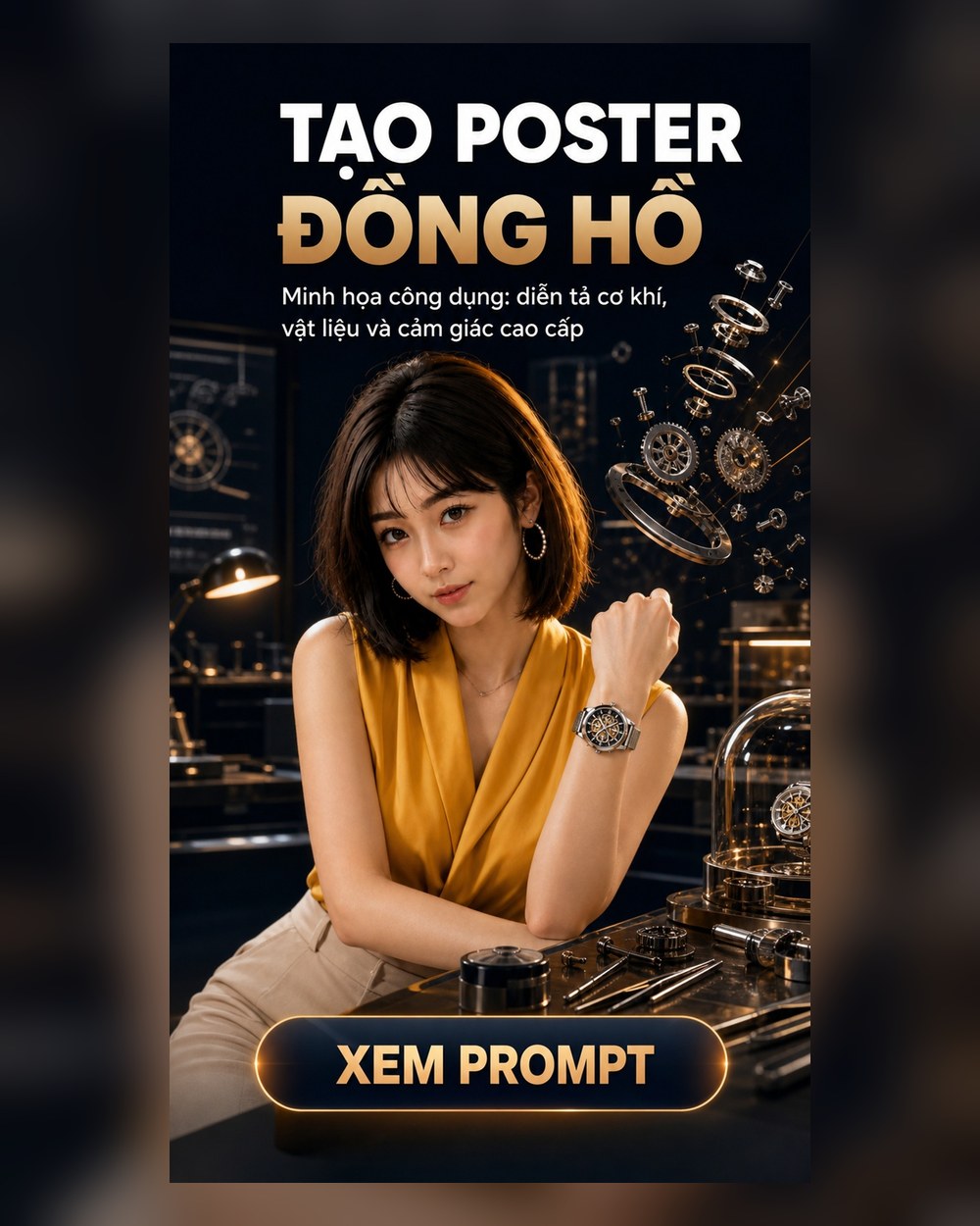 Prompt Poster Đồng hồ
