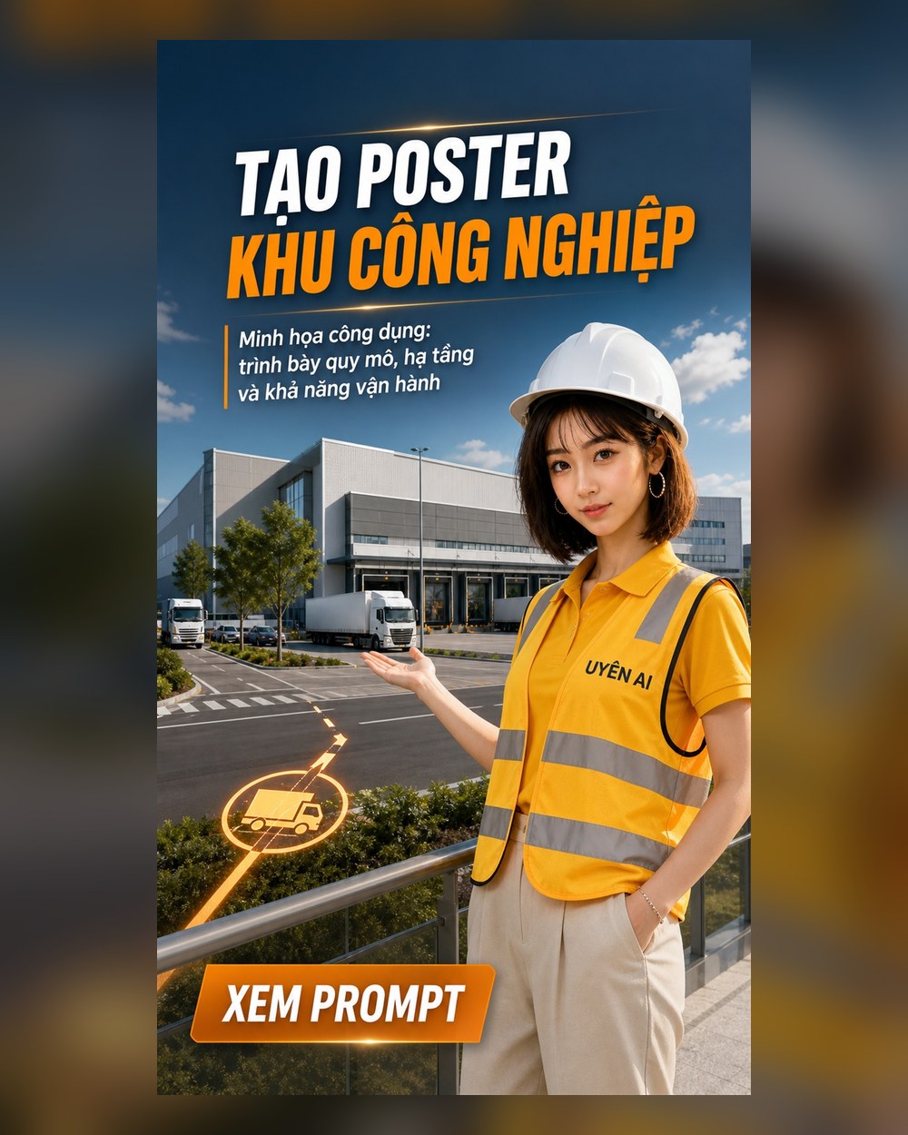 Prompt Poster Khu công nghiệp