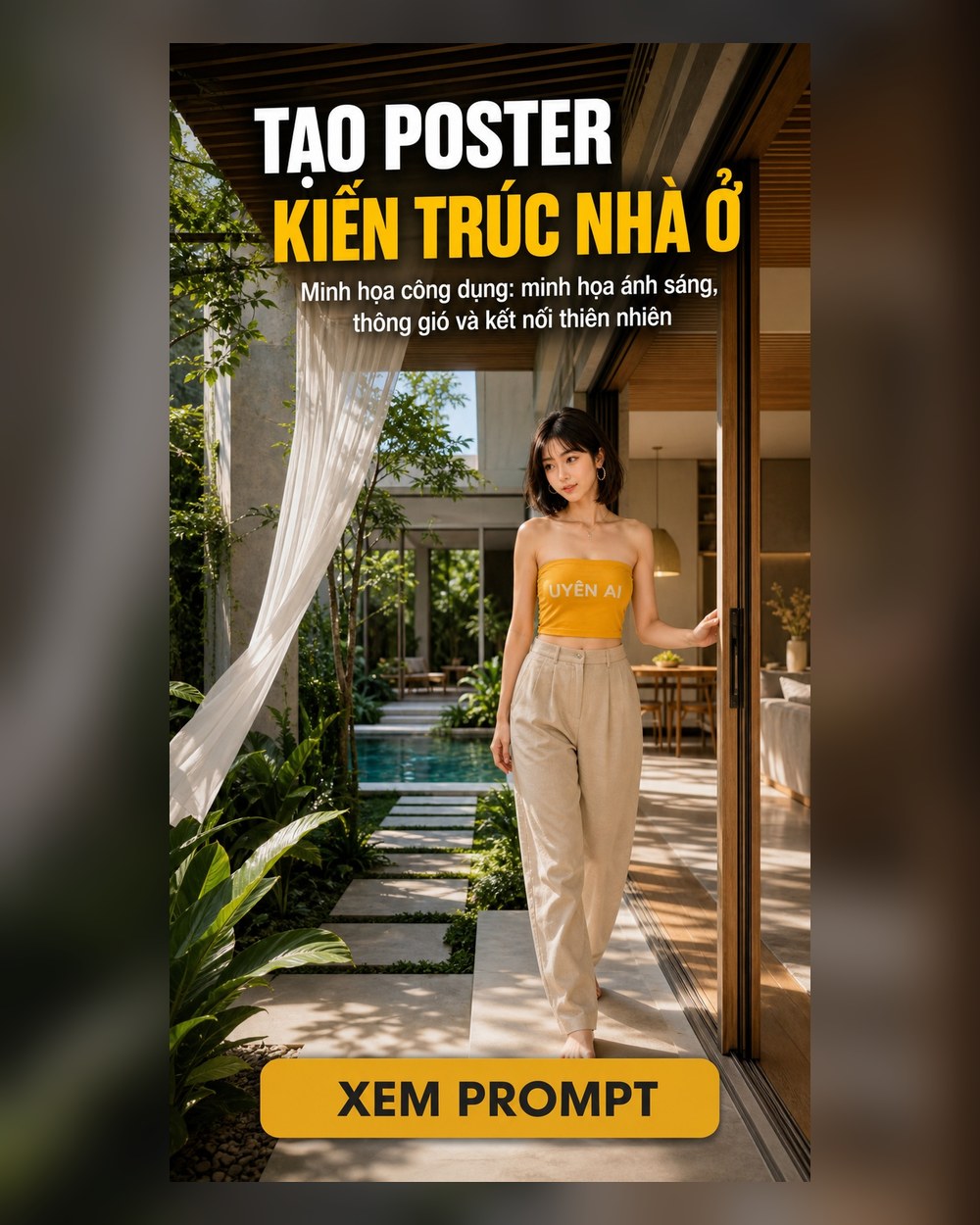 Prompt Poster Kiến trúc nhà ở
