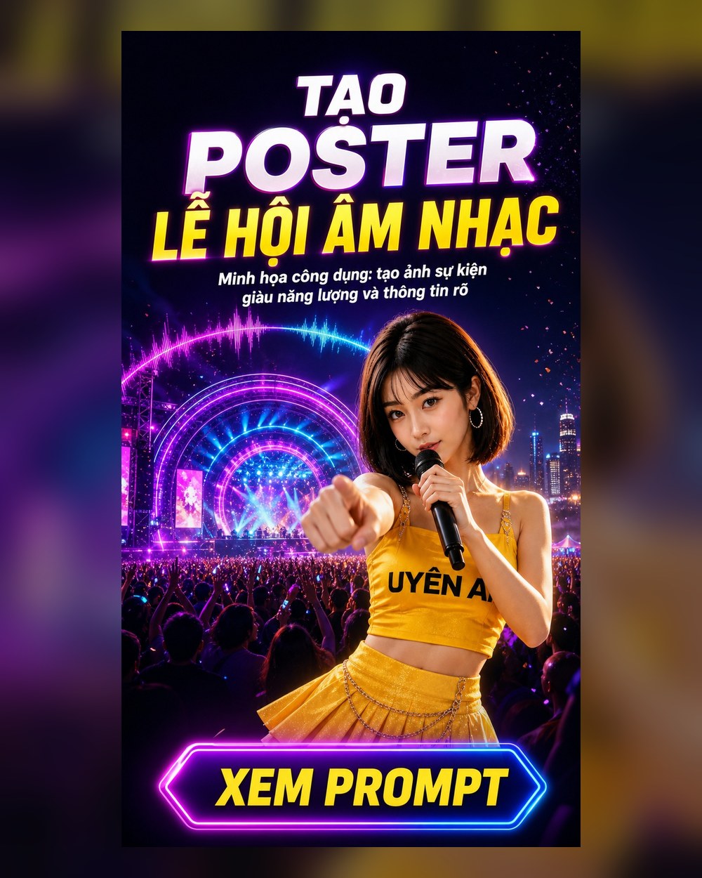 Prompt Poster Lễ hội âm nhạc
