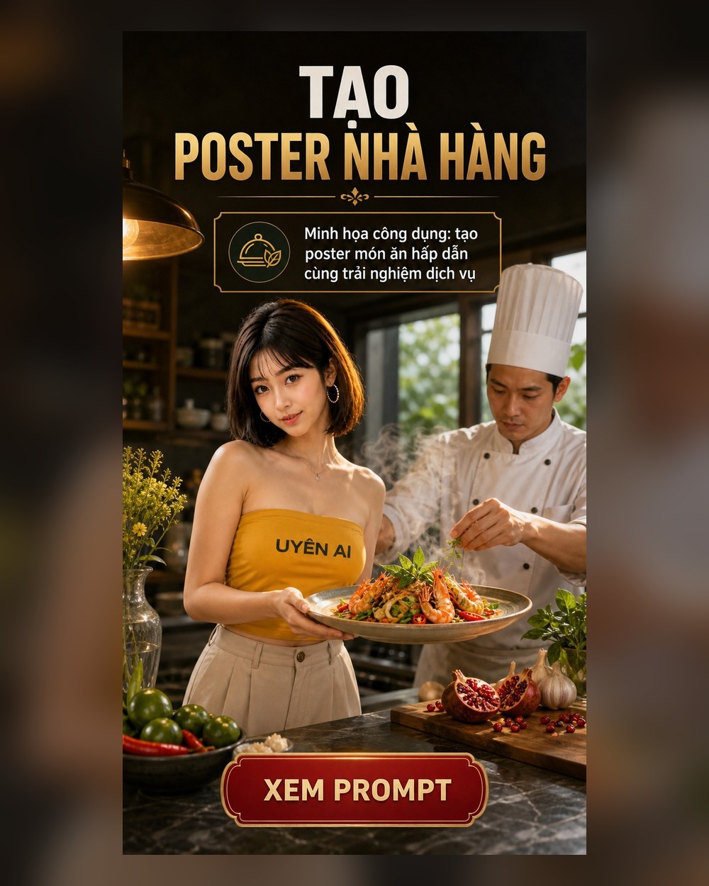 Prompt Poster Nhà hàng