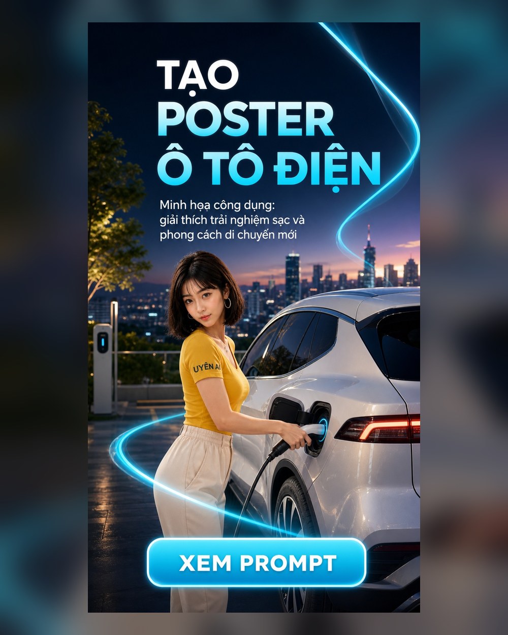 Prompt Poster Ô tô điện