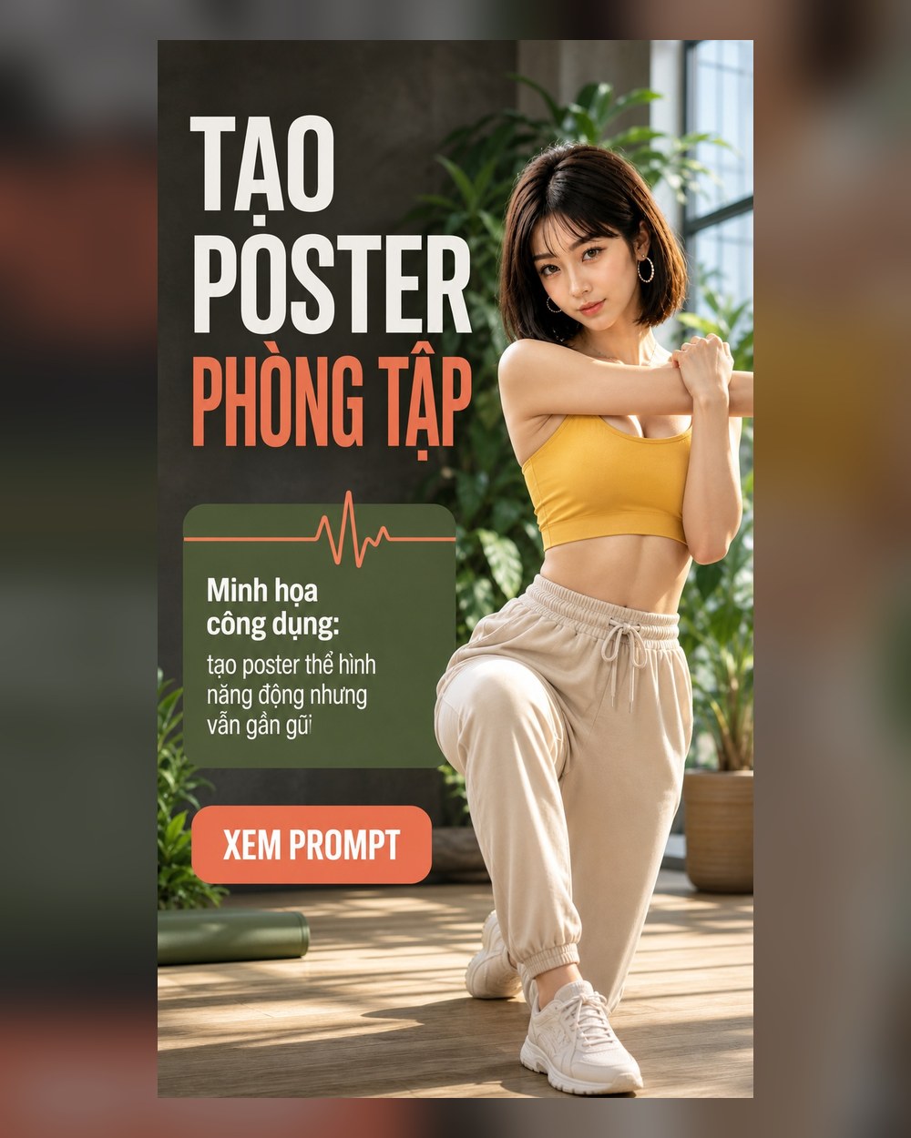 Prompt Poster Phòng tập