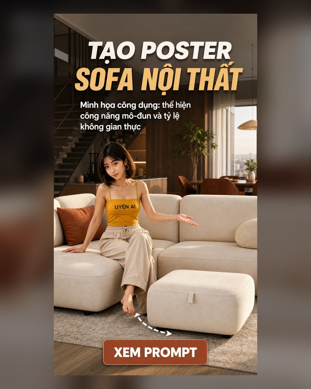 Prompt Poster Sofa nội thất