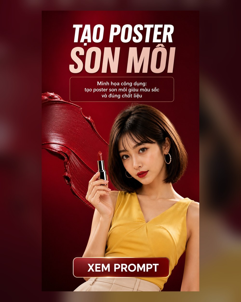 Prompt Poster Son môi