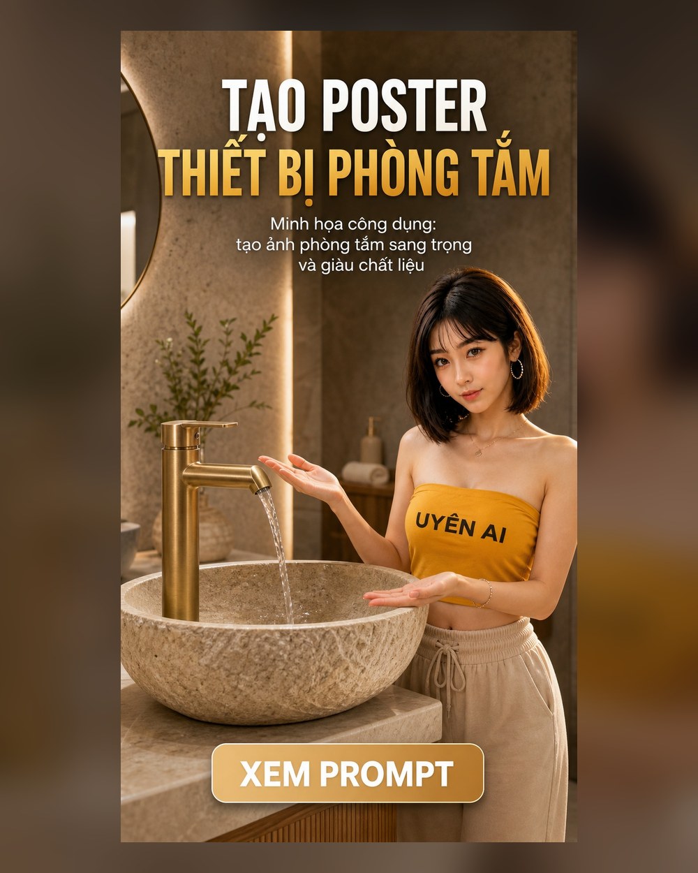 Prompt Poster Thiết bị phòng tắm