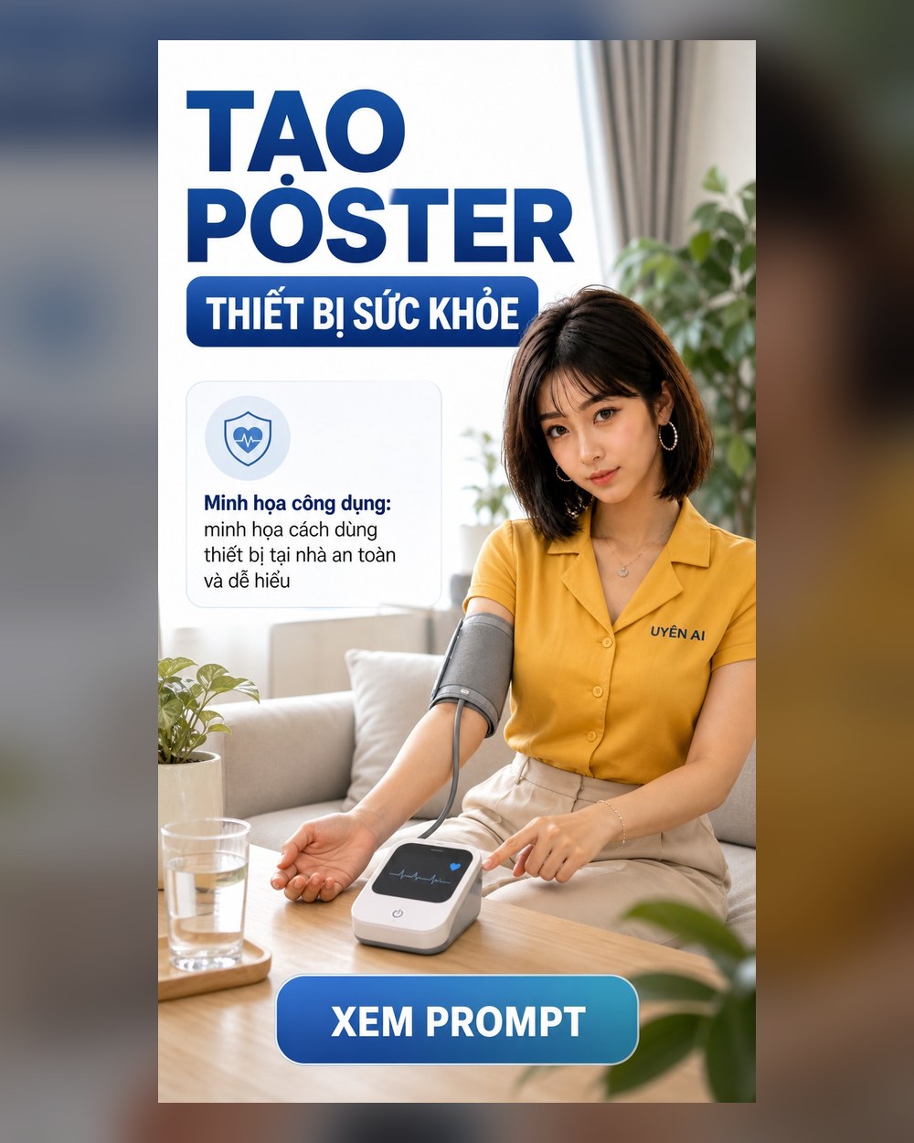Prompt Poster Thiết bị sức khỏe