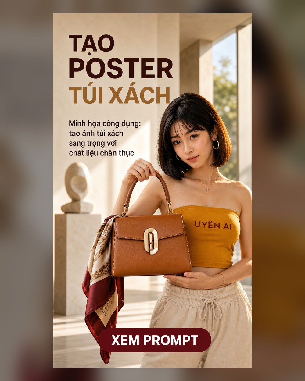 Prompt Poster Túi xách