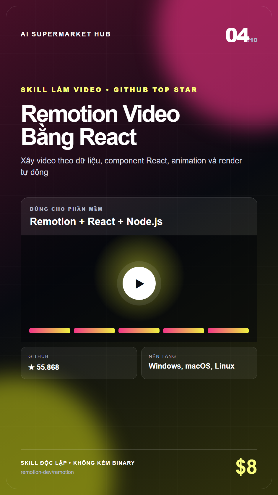 Remotion Video Bằng React