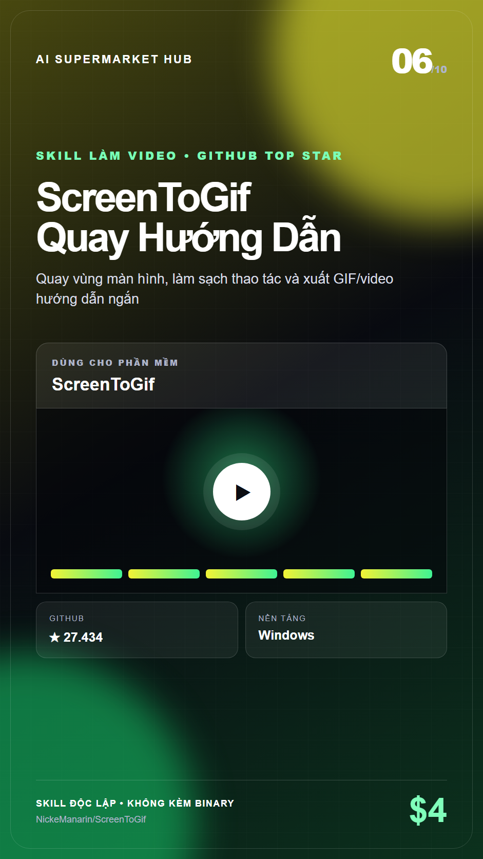 ScreenToGif Quay Hướng Dẫn