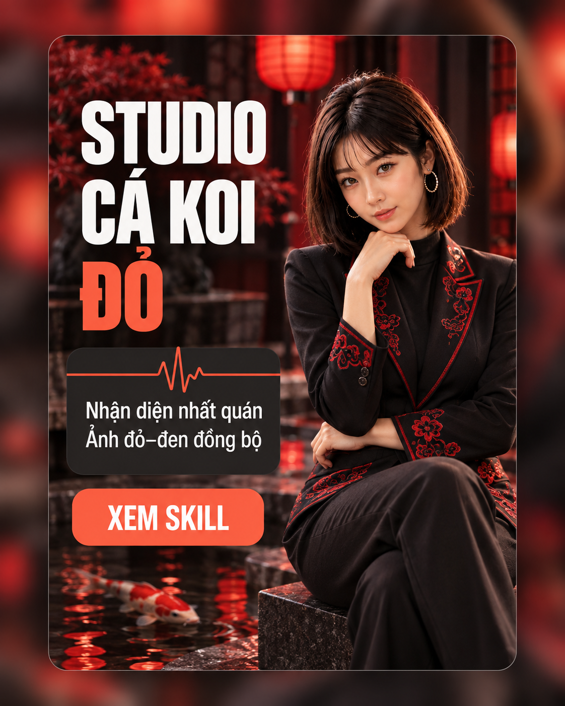 Studio Cá Koi Đỏ